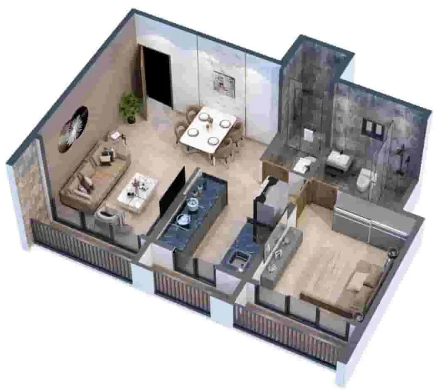 1 BHK Flats in Vasai East Under ₹40.37 Lakhs